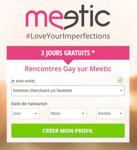 meetic gay gratuit 3 jours